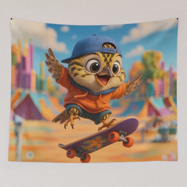 Item preview, Skater Savannah Sparrow designed and sold by Sillytoe.