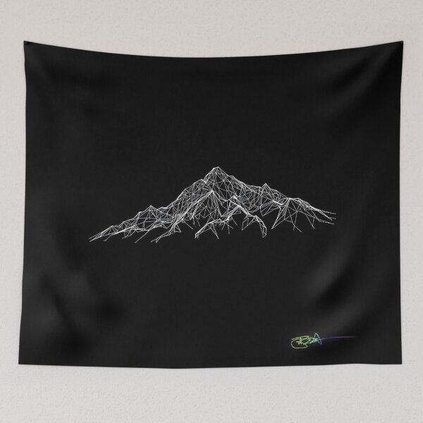 Item preview, Monochrome Heights — Minimal Mountain Op Art designed and sold by Benito Del Ray.