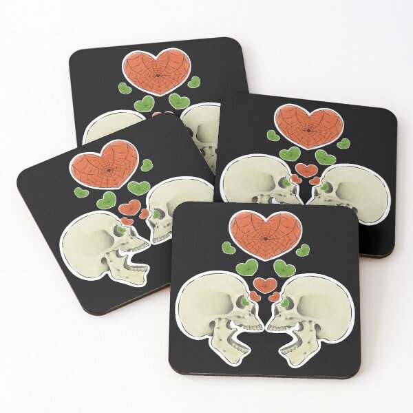 Item preview, Love at first sight - Skulls and Hearts designed and sold by MetalTea.