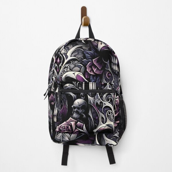 Item preview, Dark Gothic Skull Baroque Macabre Art Print designed and sold by PinUpPizzazz.
