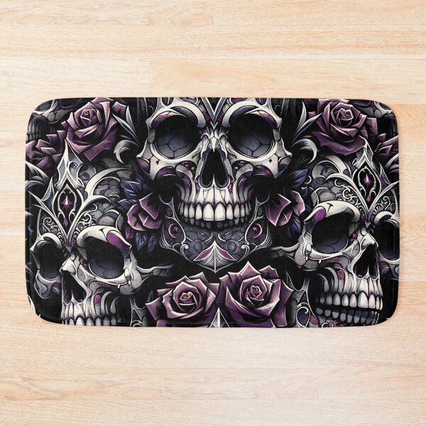 Item preview, Dark Gothic Skull Baroque Macabre Art Print designed and sold by PinUpPizzazz.