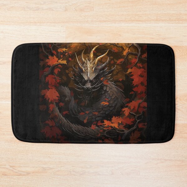 Item preview, Autumn Forest Dragon with Crimson Leaves designed and sold by Daagath.