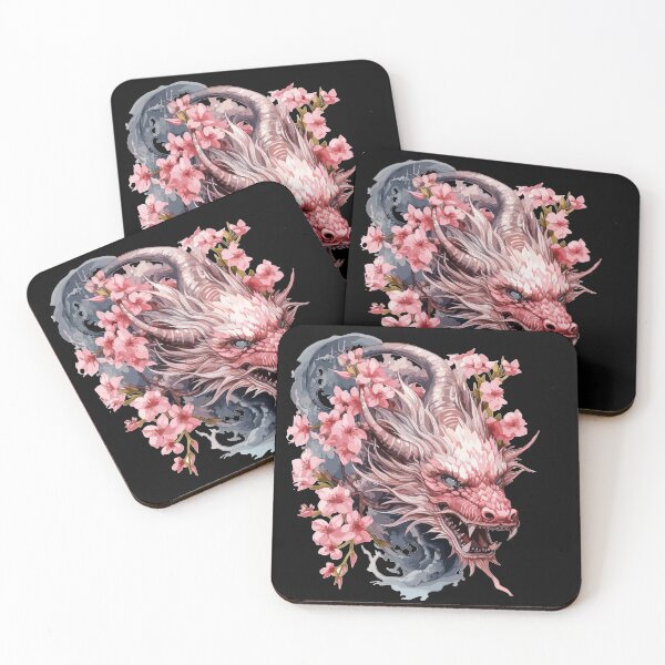 Item preview, Cherry Blossom Dragon in Watercolor Fury designed and sold by Daagath.