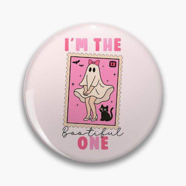 Item preview, I’m the Bootiful One Cute Ghost Halloween Design | Vintage Spooky Ghost and Cat Art | Gift for Girlfriend designed and sold by Wild-Trend-Swag.