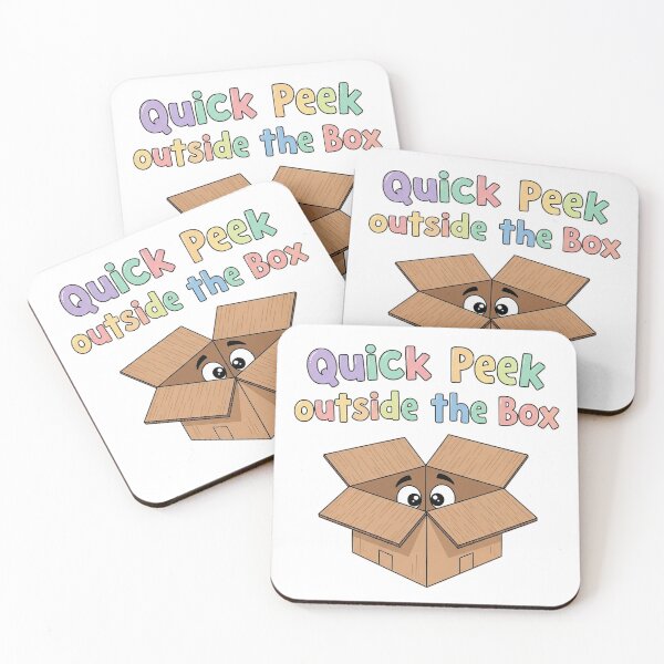Item preview, Semi-motivated quotes: Peek outside the box (instead of: “Think outside the box”) designed and sold by nature. electrified..