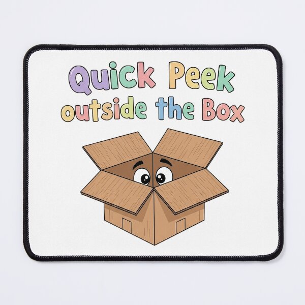 Item preview, Semi-motivated quotes: Peek outside the box (instead of: “Think outside the box”) designed and sold by nature. electrified..