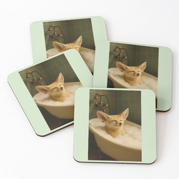 Item preview, Fennec Fox Enjoys a Bubble Bath designed and sold by Tridentulus.