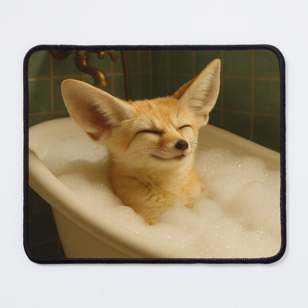 Item preview, Fennec Fox Enjoys a Bubble Bath designed and sold by Tridentulus.