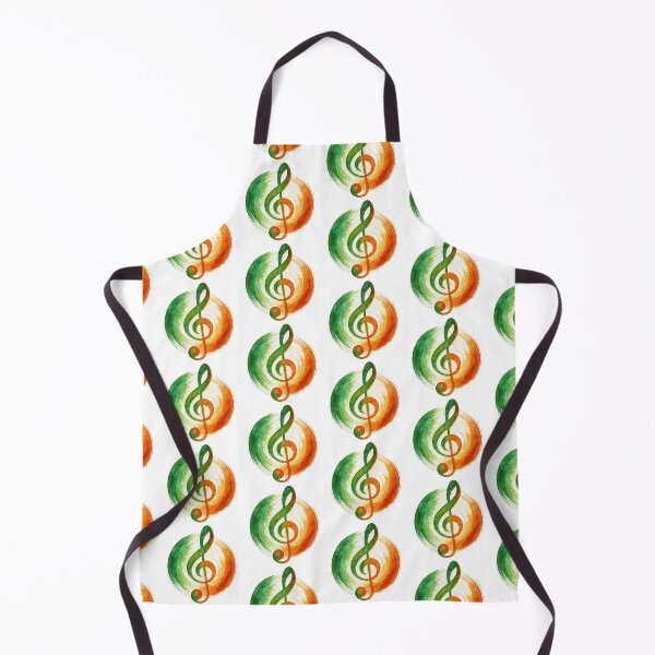 Item preview, Tricolour Treble Clef Irish Music designed and sold by Urban-Celt.