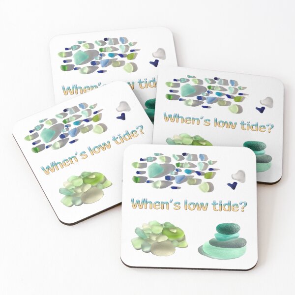 Item preview, When's Low Tide with Seaglass  designed and sold by LeslieMac713.