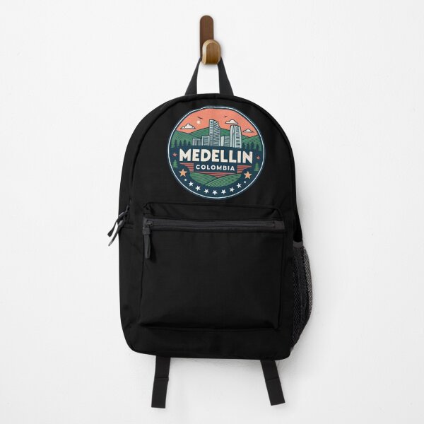 Item preview, Medellín Colombia Skyline Travel Badge  designed and sold by VividOrganica.