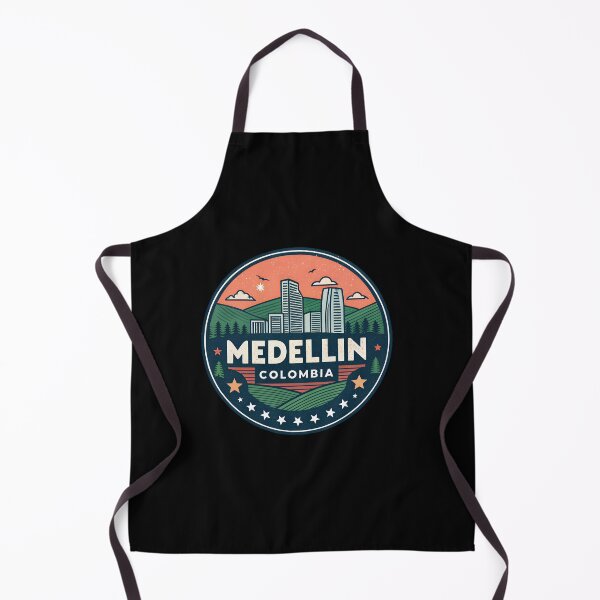 Item preview, Medellín Colombia Skyline Travel Badge  designed and sold by VividOrganica.