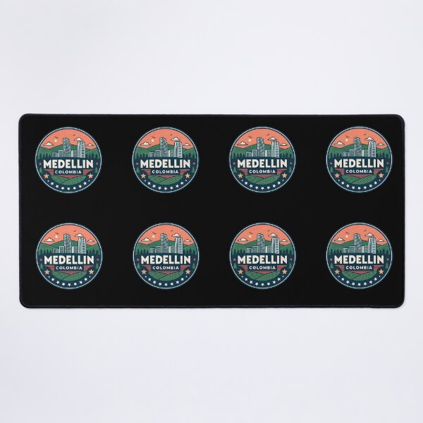 Item preview, Medellín Colombia Skyline Travel Badge  designed and sold by VividOrganica.