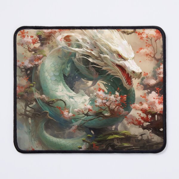 Item preview, Celestial Jade Dragon in Blooming Grove Dragon Japan Style designed and sold by Daagath.