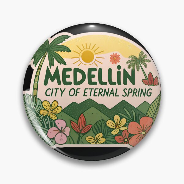 Item preview, Medellín City of Eternal Spring  designed and sold by VividOrganica.