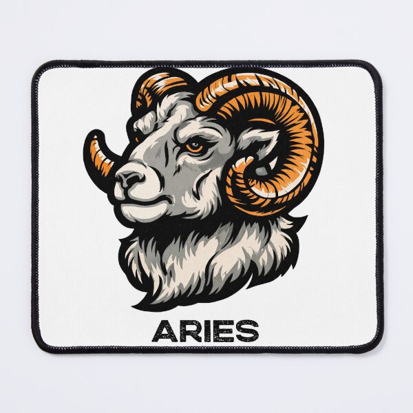 Item preview, Fierce Aries Ram – Zodiac Power in Bold Vector designed and sold by ForeverPrintsOK.