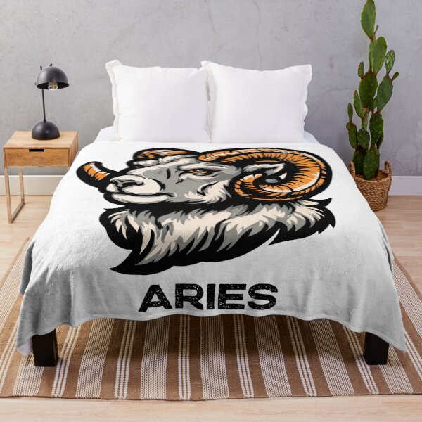Item preview, Fierce Aries Ram – Zodiac Power in Bold Vector designed and sold by ForeverPrintsOK.