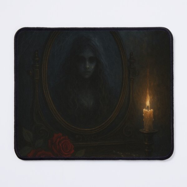 Item preview, The Mirror and the Moon – Gothic Haunted Elegance Art designed and sold by Painted Moon by Luna Bee™.
