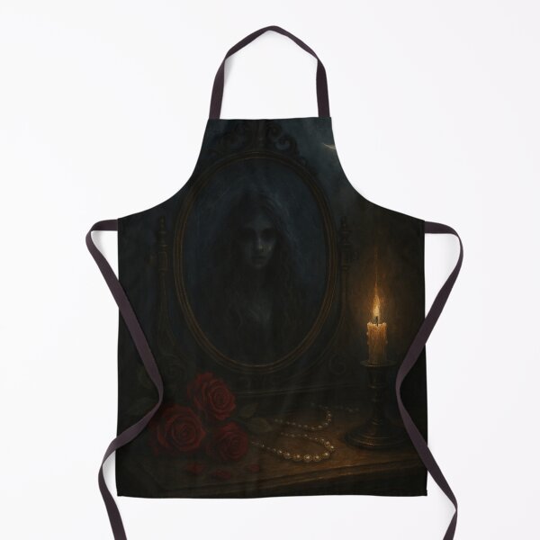 Item preview, The Mirror and the Moon – Gothic Haunted Elegance Art designed and sold by Painted Moon by Luna Bee™.