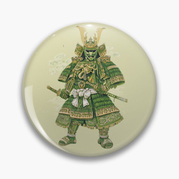 Item preview, Green Jade Gold Samurai designed and sold by Embong Designs.