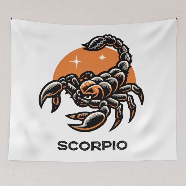 Item preview, Celestial Sting: Bold Scorpio Zodiac Emblem designed and sold by ForeverPrintsOK.