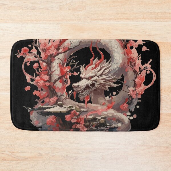 Item preview, Wreathed Spirit Dragon in Sakura Flames Dragon Japan Style  designed and sold by Daagath.