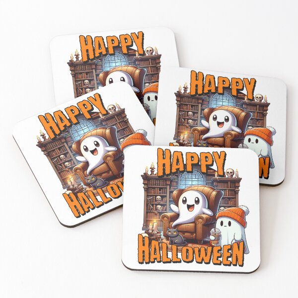 Artikelvorschau, Happy Halloween - Cute Ghost Design entworfen und verkauft von Athor-real.