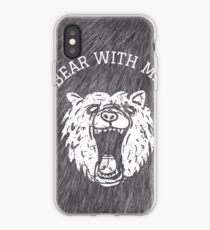 Bear with me - fur in the background iPhone Case