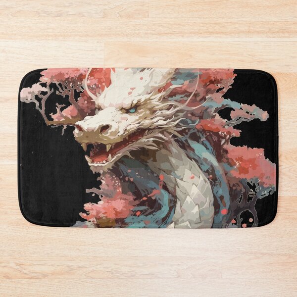 Item preview, Celestial White Dragon Among Cherry Blossoms Dragon Japan Style  designed and sold by Daagath.