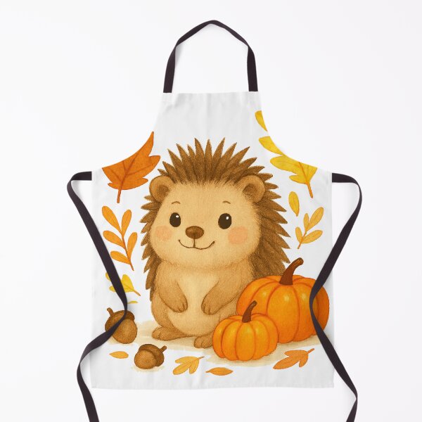 Item preview, Cute Autumn Porcupine illustration designed and sold by BigBlueArt.