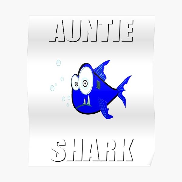 Download Shark Family Svg Posters Redbubble