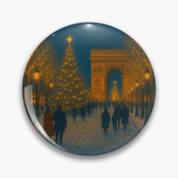 Item preview, The Champs-Élysées – Christmas in Paris designed and sold by Pomdailleurs.
