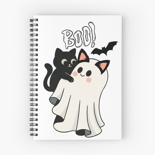 Item preview, Boo! Cute Black Cat and Ghost Kitty Spooky Halloween Design designed and sold by shopfindingbeni.