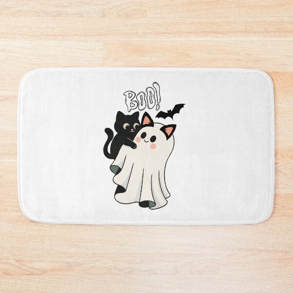 Item preview, Boo! Cute Black Cat and Ghost Kitty Spooky Halloween Design designed and sold by shopfindingbeni.