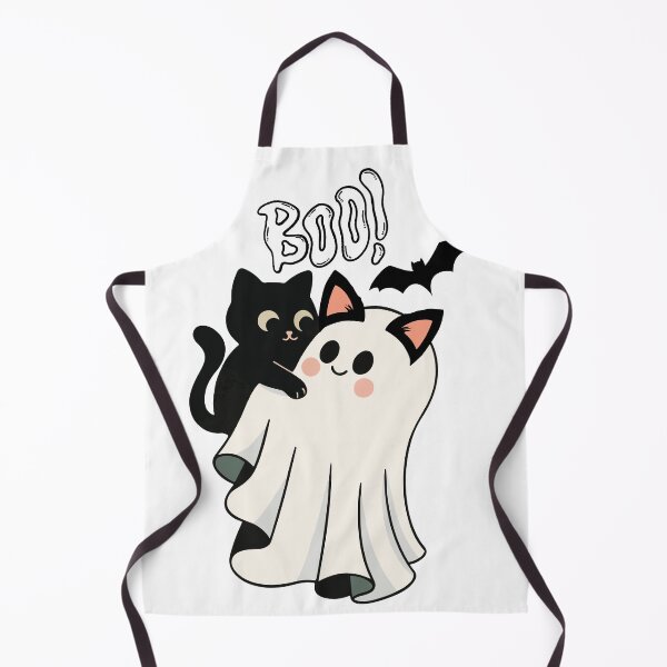 Item preview, Boo! Cute Black Cat and Ghost Kitty Spooky Halloween Design designed and sold by shopfindingbeni.
