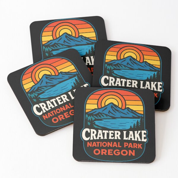 Item preview, Crater Lake National Park Oregon Retro designed and sold by TomFrontierArt.