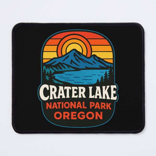 Item preview, Crater Lake National Park Oregon Retro designed and sold by TomFrontierArt.