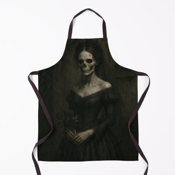 Item preview, The Crimson Veil – Gothic Skeleton Bride Art designed and sold by Painted Moon by Luna Bee™.