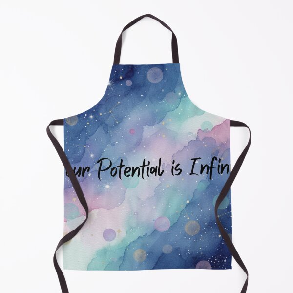 Item preview, Your Potential Is Infinite – Galaxy Inspirational Quote Poster | Cosmic Aesthetic Wall Art designed and sold by Artisticos.