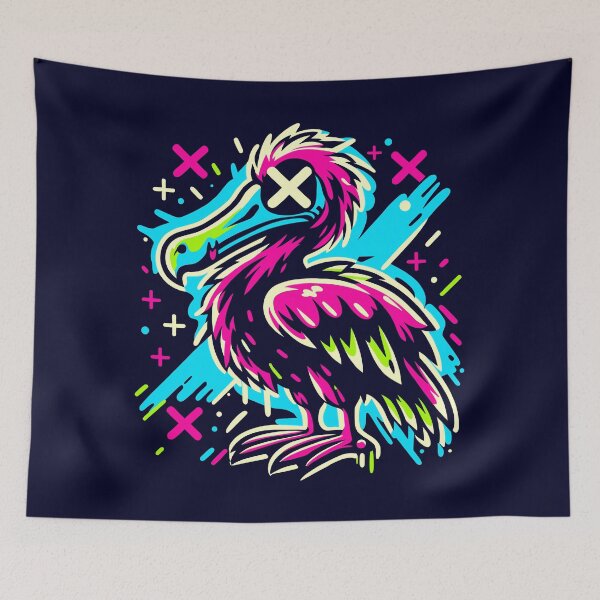 Item preview, Neon Graffiti Dodo designed and sold by Ghost on Toast.