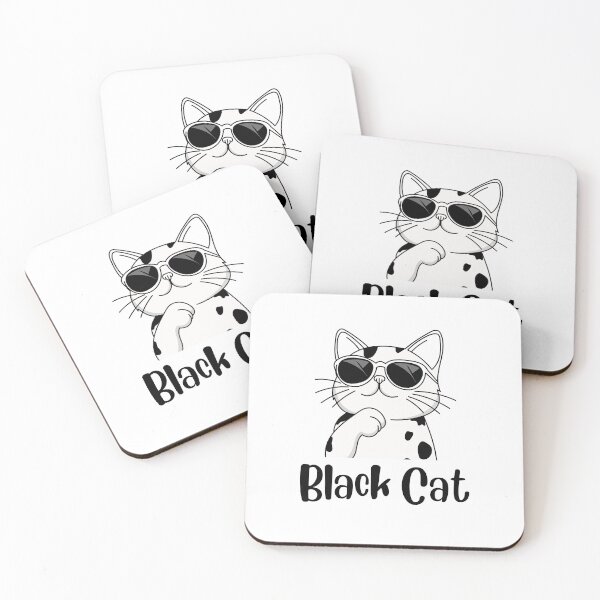 Item preview, Black cat t shirt design, mobile cover, tote bag,  designed and sold by Pardan creations.