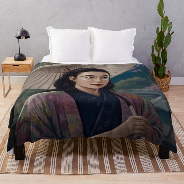 Item preview, Girl in kimono with a paper umbrella. designed and sold by PabDam.