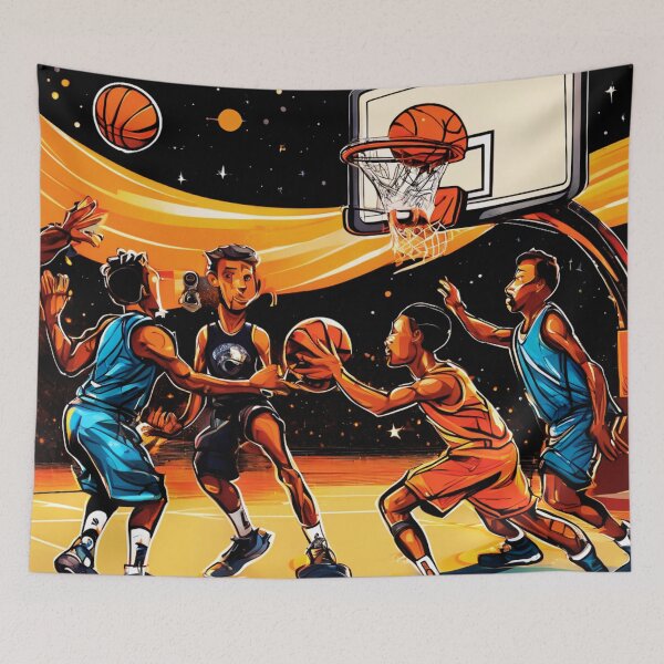 Item preview, Cosmic Basketball and Chaos  designed and sold by Zofia Sosnecka.