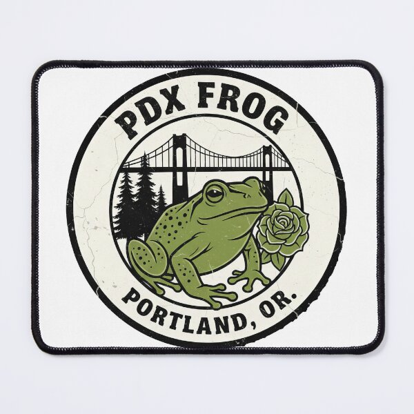 Item preview, PDX Frog Badge designed and sold by zoughlal.