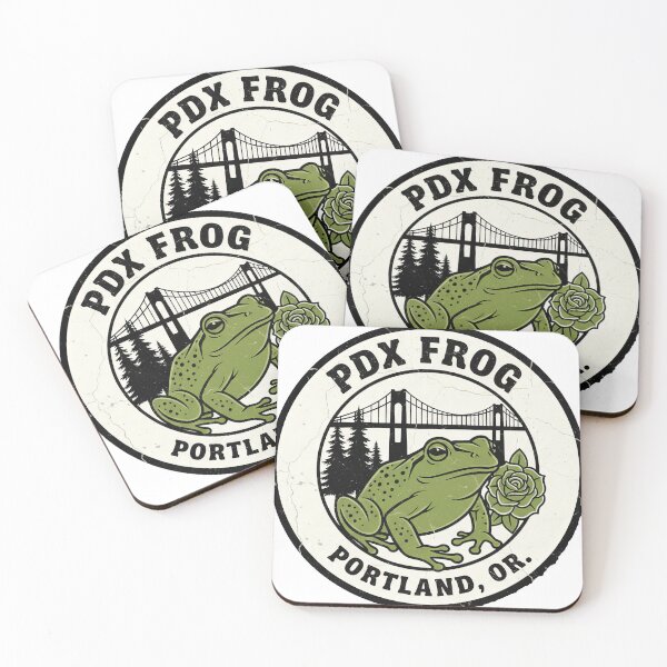 Item preview, PDX Frog Badge designed and sold by zoughlal.