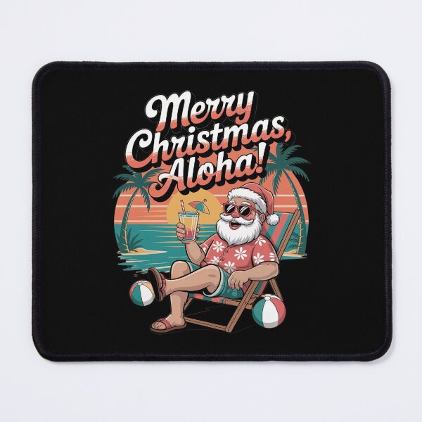 Item preview, Merry Christmas Aloha designed and sold by SoftStyleStudio ⭐⭐⭐.