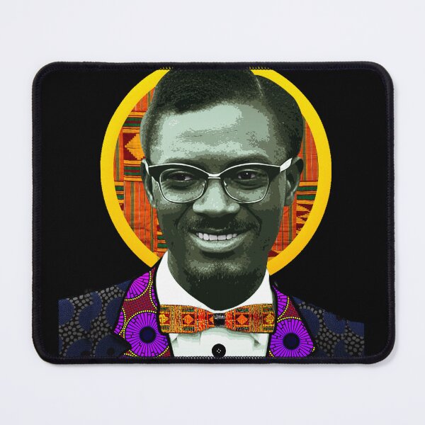 Item preview, Pan-African Revolutionary - Vintage Patrice Lumumba portrait designed and sold by Youngkev-arts.
