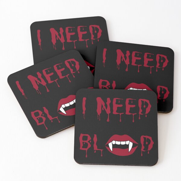 Item preview, I Need Blood Vampire Horror Design designed and sold by ookiArt.