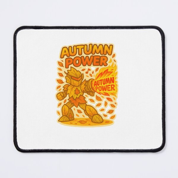 Item preview, Leaf Robot – Autumn Power Cartoon Sticker designed and sold by Imaginarium of Chaos falcon88 .