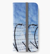 Barbed Wire with Sky iPhone Wallet/Case/Skin